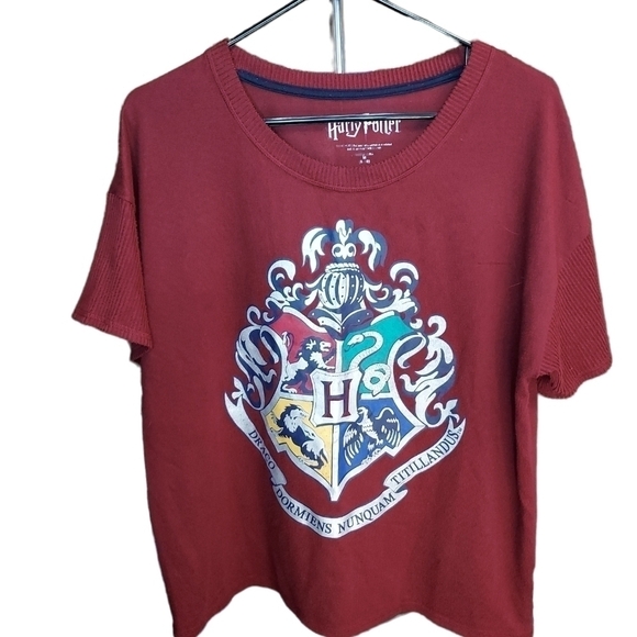 Harry Potter Hogwarts med 8-10 sleepwear or pullover Dracocoat of Arms graphic - Picture 5 of 14